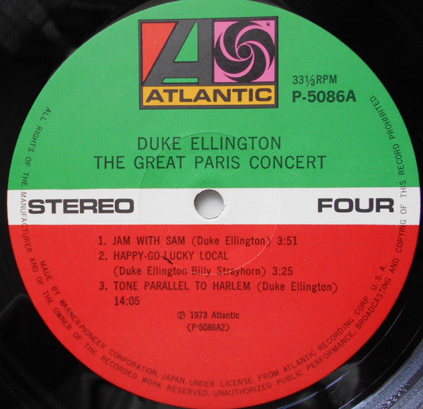 Duke Ellington And His Orchestra - The Great Paris Concert (2xVinyl, LP, Album) Very Good Plus (VG+) / Very Good Plus (VG+)
