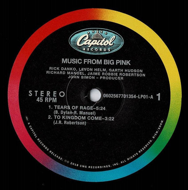 The Band - Music From Big Pink (2xVinyl, LP, 45 RPM, Album, Remastered, Stereo) Very Good Plus (VG+) / Very Good Plus (VG+)