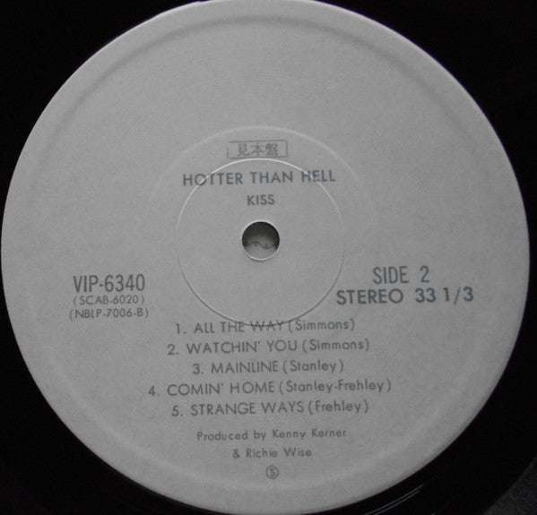 Kiss - Hotter Than Hell (Vinyl, LP, Album, Promo) Very Good Plus (VG+) / Very Good Plus (VG+)
