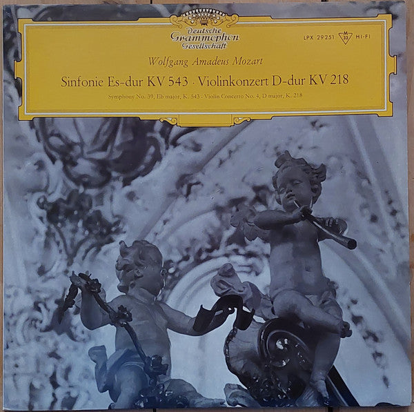 Wolfgang Amadeus Mozart - Sinfonie Es-dur KV 543 / Violinkonzert D-dur KV 218 (Vinyl, LP, Compilation, Reissue, Mono) Near Mint (NM or M-) / Near Mint (NM or M-)