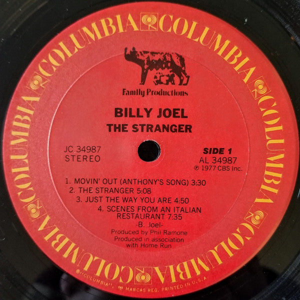 Billy Joel - The Stranger (Vinyl, LP, Album, Stereo) Very Good Plus (VG+) / Very Good Plus (VG+)