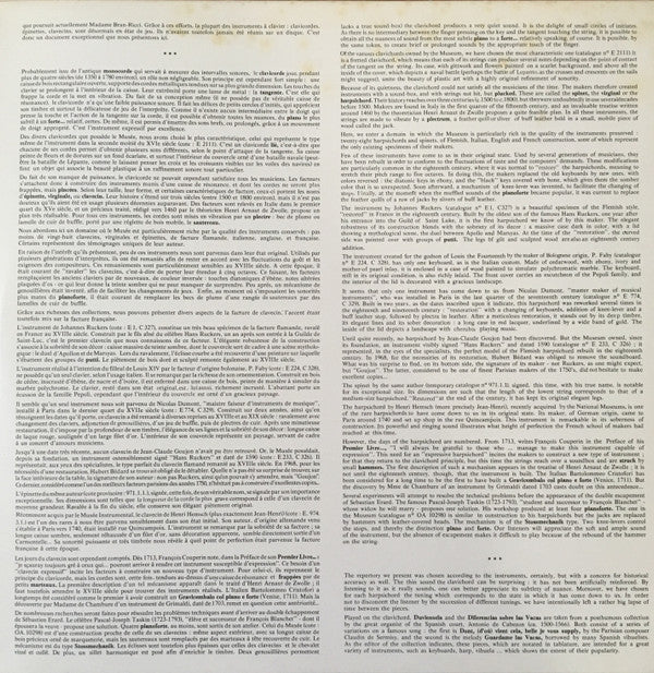 Antonio de Cabezón - Les Instruments Précieux Du Musée Du Conservatoire - Vol.1 - Les Instruments A Clavier (Vinyl, LP, Album) Very Good Plus (VG+) / Very Good Plus (VG+)