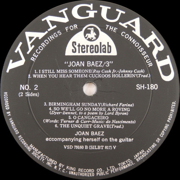 Joan Baez - Joan Baez/3 (Vinyl, LP, Album) Very Good (VG) / Very Good Plus (VG+)