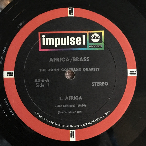 The John Coltrane Quartet - Africa / Brass (Vinyl, LP, Album, Reissue, Stereo) Very Good (VG) / Very Good (VG)