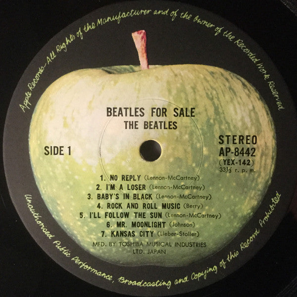 The Beatles - Beatles For Sale (Vinyl, LP, Album, Reissue) Very Good (VG) / Very Good Plus (VG+)