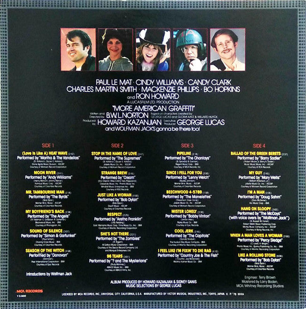 Various - Original Motion Picture Soundtrack - More American Graffiti (2xVinyl, LP, Compilation) Very Good (VG) / Good Plus (G+)