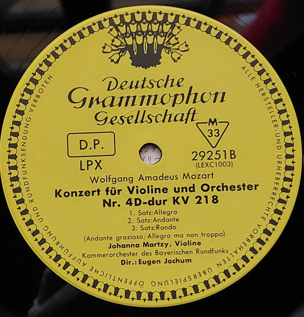 Wolfgang Amadeus Mozart - Sinfonie Es-dur KV 543 / Violinkonzert D-dur KV 218 (Vinyl, LP, Compilation, Reissue, Mono) Near Mint (NM or M-) / Near Mint (NM or M-)