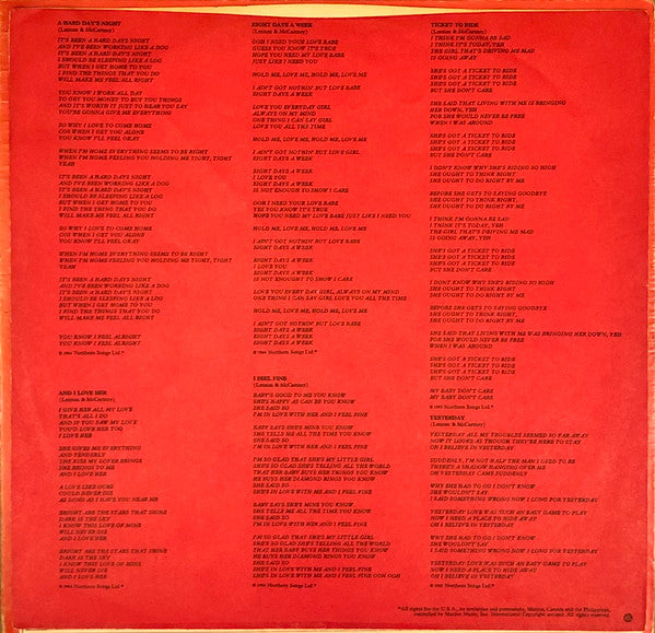 The Beatles - 1962-1966 (2xVinyl, LP, Album, Compilation, Stereo) Very Good (VG) / Very Good (VG)