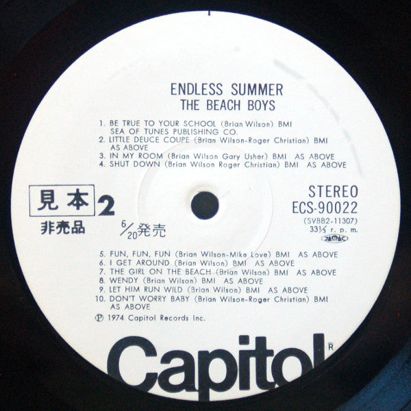 The Beach Boys - Endless Summer = ベスト20 / 終わりなき夏 (Vinyl, LP, Compilation, Promo) Very Good Plus (VG+) / Good Plus (G+)