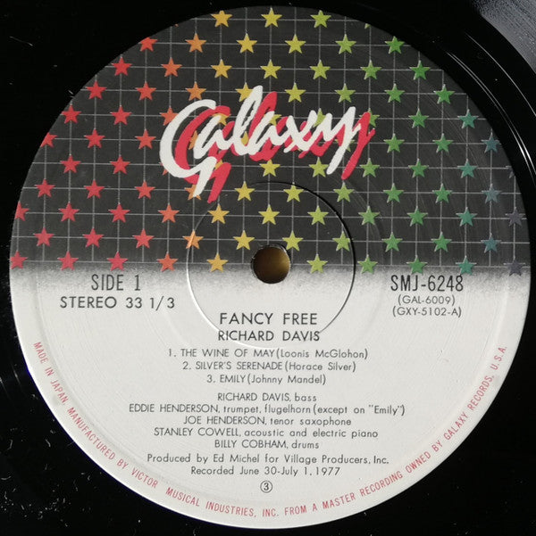 Richard Davis (2) - Fancy Free (Vinyl, LP, Album) Very Good (VG) / Very Good Plus (VG+)