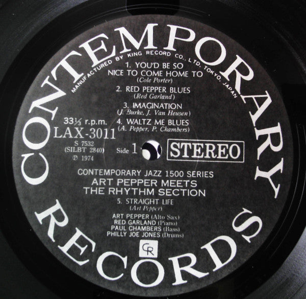 Art Pepper - Art Pepper Meets The Rhythm Section (Vinyl, LP, Album,...