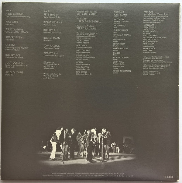 Various - A Tribute To Woody Guthrie Part One (Vinyl, LP, Album) Very Good Plus (VG+) / Good Plus (G+)