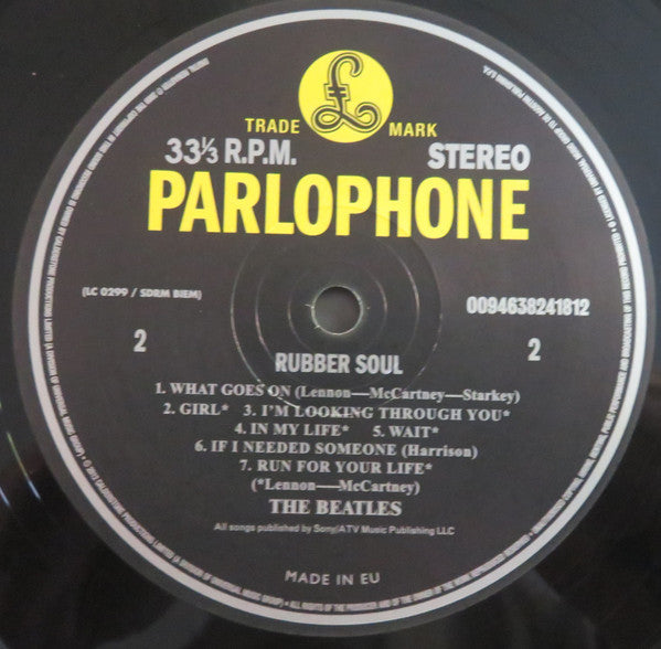 The Beatles - Rubber Soul (Vinyl, LP, Album, Reissue, Remastered, Repress, Stereo) Very Good Plus (VG+) / Very Good Plus (VG+)