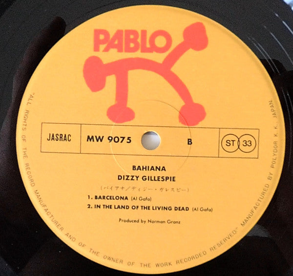 Dizzy Gillespie - Bahiana (2xVinyl, LP, Album) Very Good (VG) / Very Good (VG)