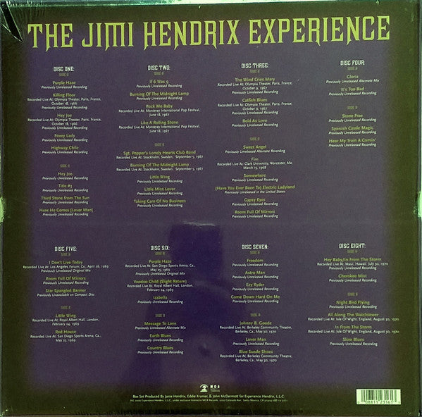 The Jimi Hendrix Experience - The Jimi Hendrix Experience (8xBox Set, Vinyl, Limited Edition, LP, Compilation, Stereo, Mono) Very Good Plus (VG+) / Very Good Plus (VG+)