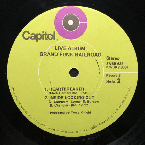 Grand Funk Railroad - Live Album (2xVinyl, LP, Album) Good Plus (G+) / Very Good (VG)