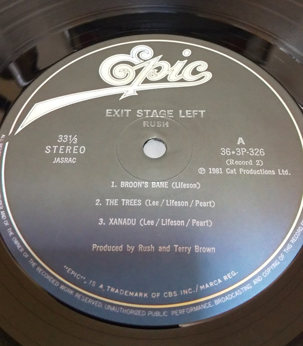 Rush - Exit...Stage Left (Vinyl, LP, Album)