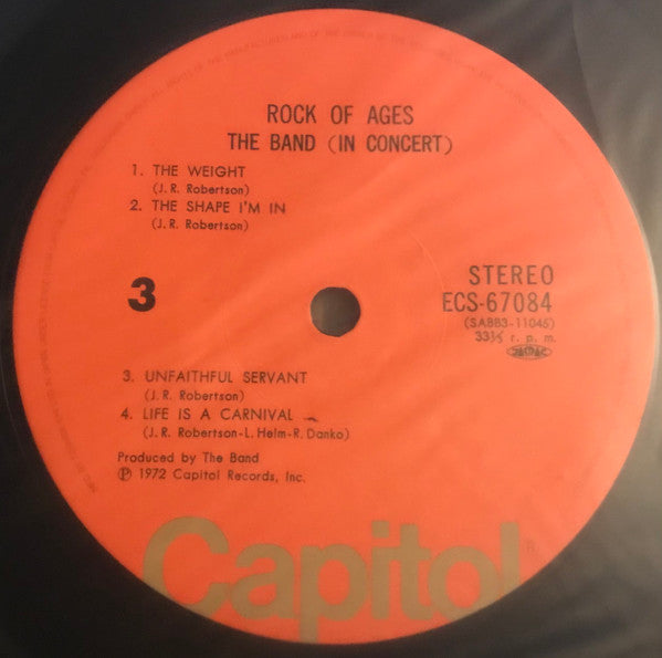 The Band - Rock Of Ages: The Band In Concert (Vinyl, LP, Reissue)
