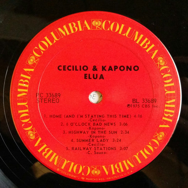 Cecilio & Kapono - Elua (Vinyl, LP, Album) Good Plus (G+) / Very Good (VG)