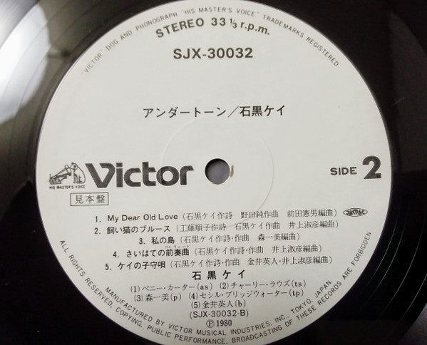 Kay Ishiguro - アンダートーン (Vinyl, LP, Promo) Near Mint (NM or M-) / Very Good Plus (VG+)