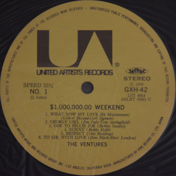 The Ventures - $1,000,000.00 Weekend (Vinyl, LP, Album, Reissue, Stereo) Very Good Plus (VG+) / Very Good (VG)