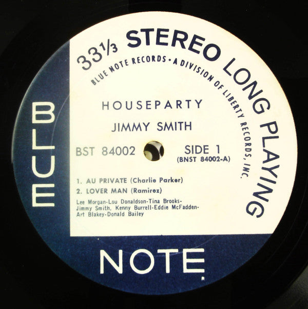 Jimmy Smith - House Party (Vinyl, LP, Album, Stereo) Very Good (VG) / Very Good (VG)
