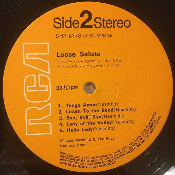 Michael Nesmith & The First National Band - Loose Salute (Vinyl, LP, Album, Stereo) Very Good (VG) / Very Good (VG)