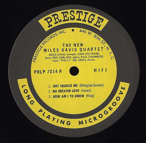 The Miles Davis Quintet - Miles (Vinyl, LP, Album, Reissue, Mono) Very Good Plus (VG+) / Very Good Plus (VG+)