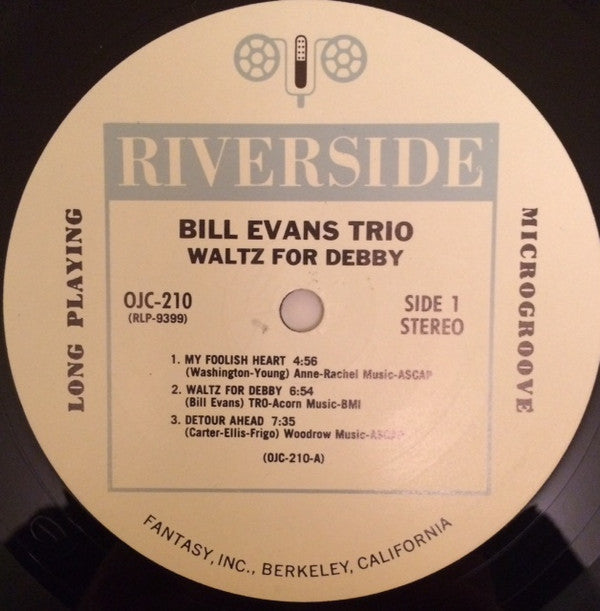 The Bill Evans Trio - Waltz For Debby (Vinyl, LP, Album, Reissue, Stereo) Very Good (VG) / Very Good (VG)