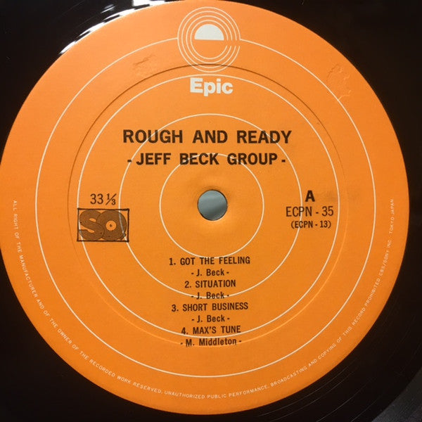 Jeff Beck Group - Rough And Ready (Vinyl, LP, Album, Reissue, Quadraphonic) Very Good (VG) / Very Good (VG)