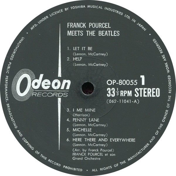 Franck Pourcel - Franck Pourcel Meets The Beatles (Vinyl, LP, Album) Near Mint (NM or M-) / Very Good Plus (VG+)
