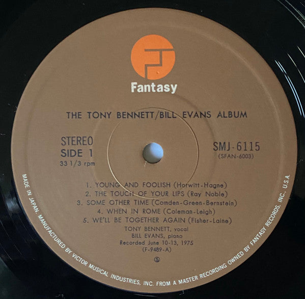 Tony Bennett - The Tony Bennett Bill Evans Album (Vinyl, LP, Album, Stereo) Very Good Plus (VG+) / Near Mint (NM or M-)