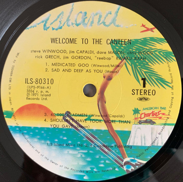 Traffic - Welcome To The Canteen (Vinyl, LP, Album, Reissue) Very Good Plus (VG+) / Very Good Plus (VG+)