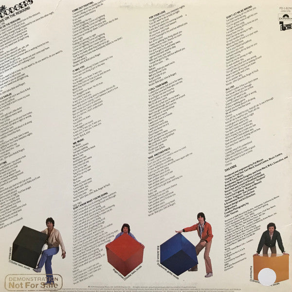 The Dodgers - Love On The Rebound (Vinyl, LP, Album, Promo) Very Good Plus (VG+) / Very Good Plus (VG+)