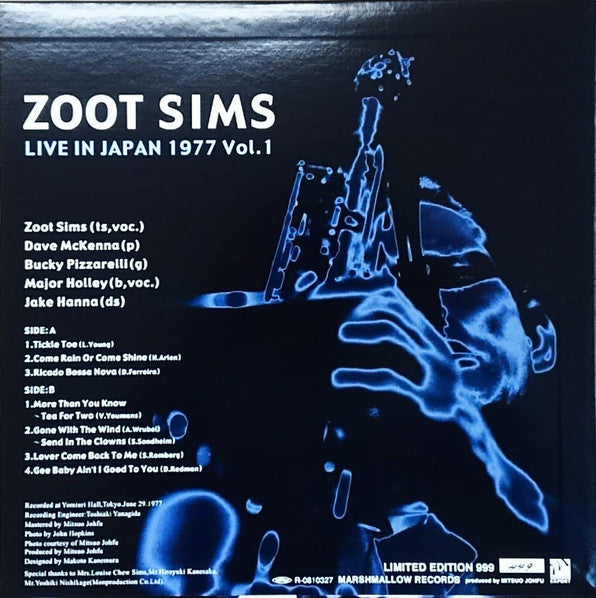 Zoot Sims - Live In Japan 1977 Vol. 1 (Vinyl, LP, Album, Limited Ed...