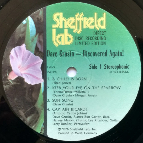 Dave Grusin - Discovered Again! (Vinyl, LP, Album, Limited Edition, Stereo) Very Good Plus (VG+) / Very Good (VG)