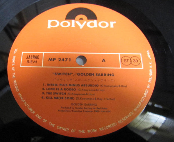 Golden Earring - Switch (Vinyl, LP, Album) Very Good Plus (VG+) / Very Good Plus (VG+)