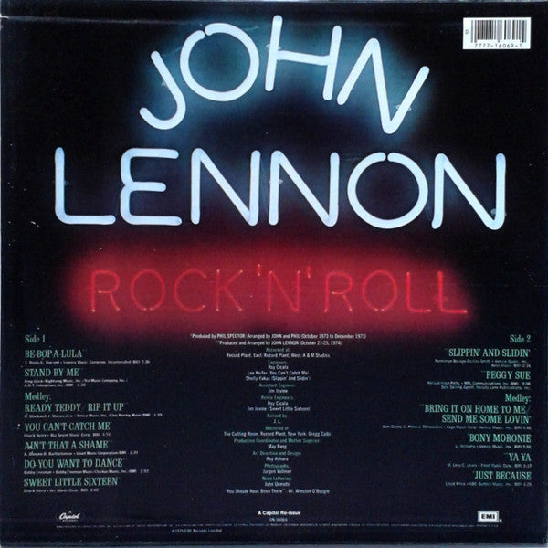 John Lennon - Rock 'N' Roll (Vinyl, LP, Album, Reissue) Very Good Plus (VG+) / Very Good Plus (VG+)