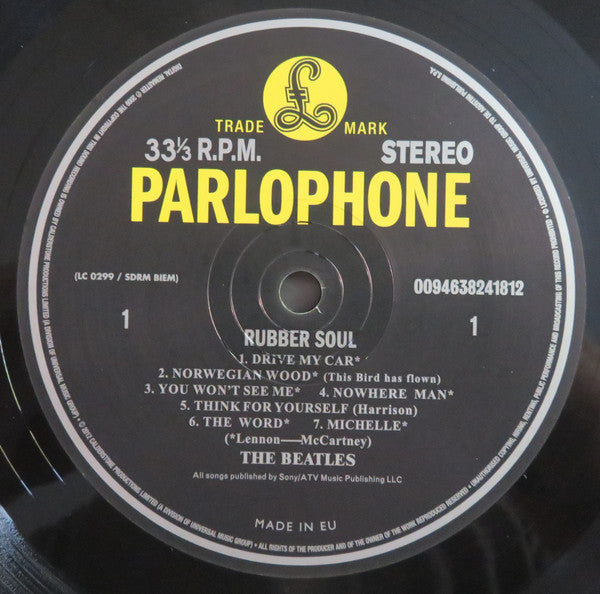 The Beatles - Rubber Soul (Vinyl, LP, Album, Reissue, Remastered, Repress, Stereo) Very Good Plus (VG+) / Very Good Plus (VG+)