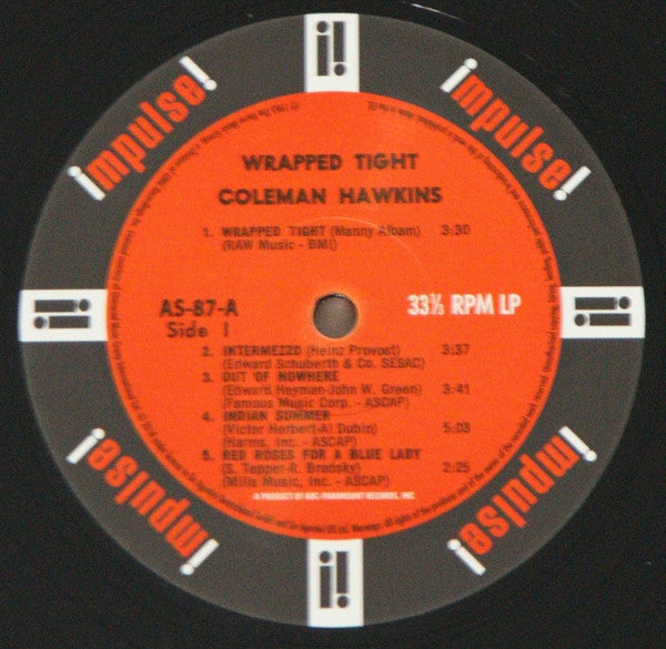 Coleman Hawkins - Wrapped Tight (Vinyl, LP, Album, Reissue) Very Good Plus (VG+) / Very Good Plus (VG+)