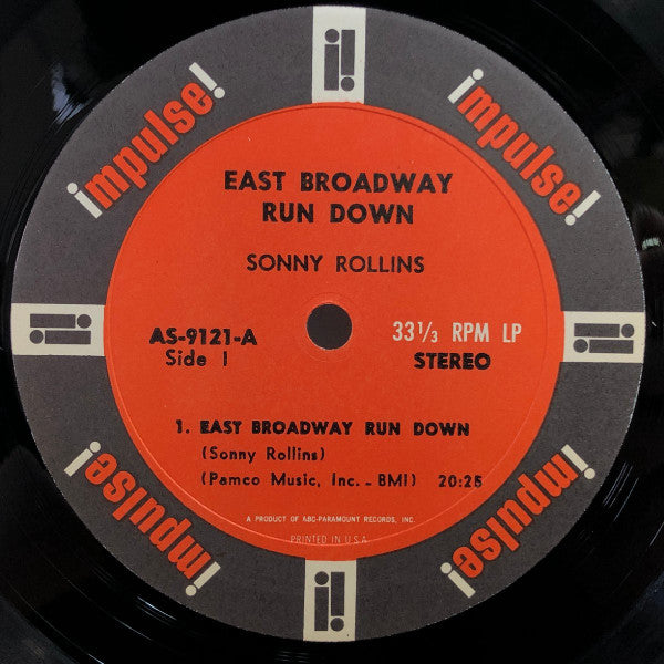 Sonny Rollins - East Broadway Run Down (Vinyl, LP, Stereo) Very Good Plus (VG+) / Very Good Plus (VG+)
