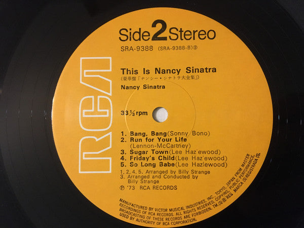 Nancy Sinatra - This Is Nancy Sinatra (2xVinyl, LP, Compilation) Very Good (VG) / Good Plus (G+)