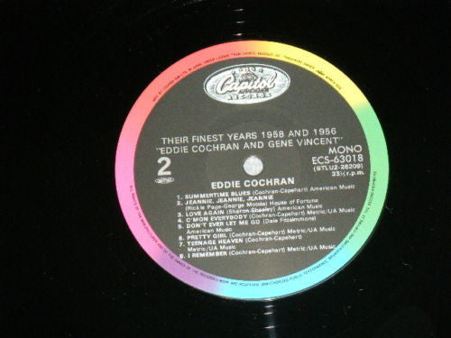Eddie Cochran - Their Finest Years: 1958 And 1956 (Vinyl, LP, Compilation, Reissue) Very Good Plus (VG+) / Very Good Plus (VG+)