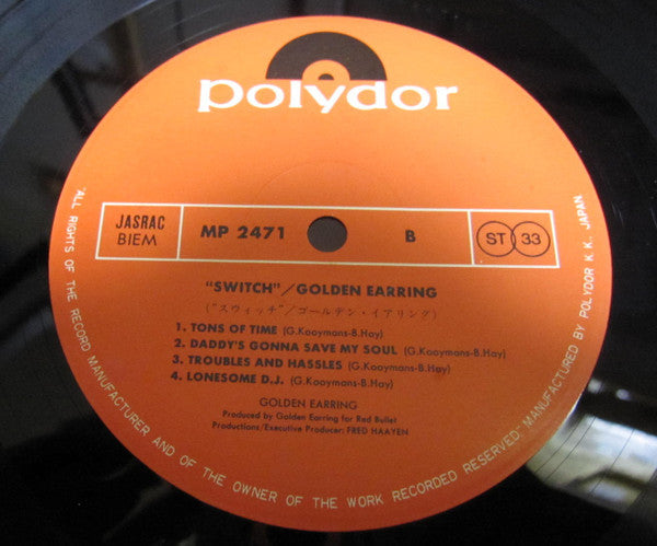 Golden Earring - Switch (Vinyl, LP, Album) Very Good Plus (VG+) / Very Good Plus (VG+)