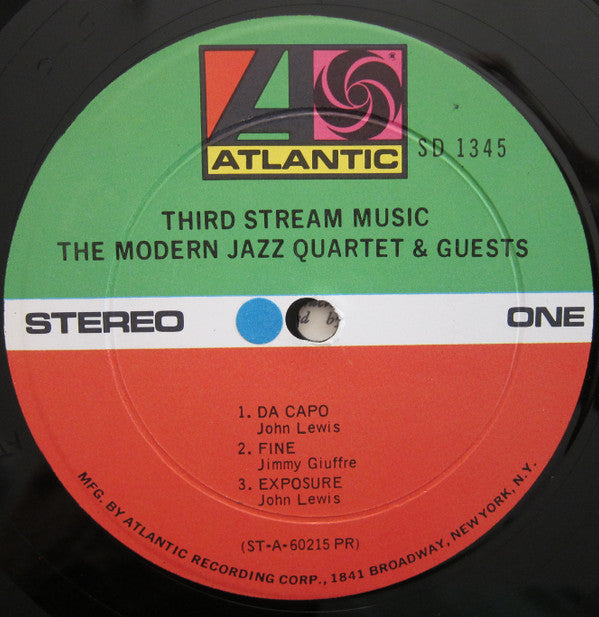 The Modern Jazz Quartet - Third Stream Music (Vinyl, LP, Album, Repress, Stereo) Very Good (VG) / Very Good (VG)