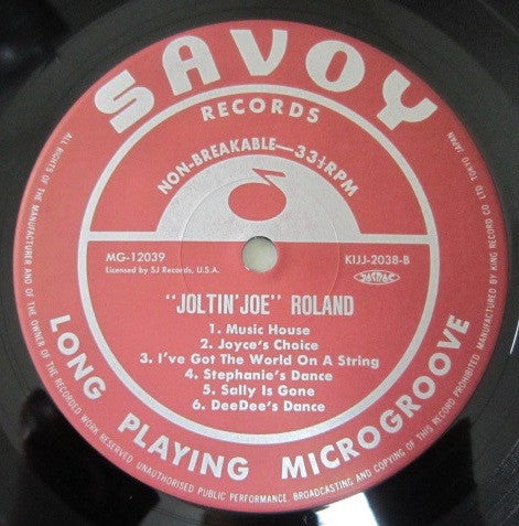 Joe Roland - Joltin' Joe Roland (Vinyl, LP, Reissue, Mono) Very Good Plus (VG+) / Very Good Plus (VG+)