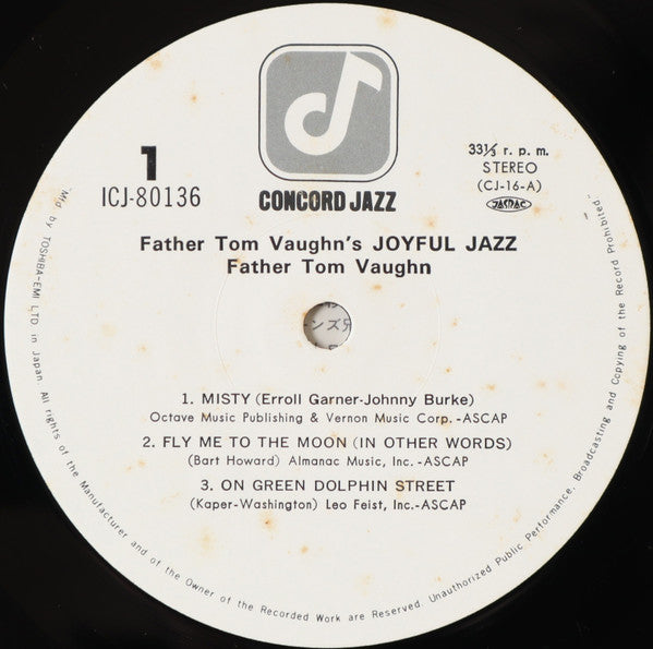 Father Tom Vaughn - Joyful Jazz (Vinyl, LP, Stereo) Very Good (VG) / Good (G)
