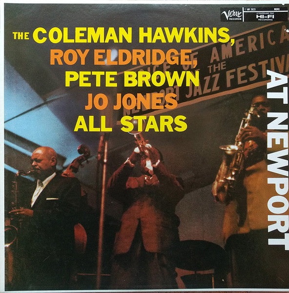 Coleman Hawkins All Star Band - At Newport (Vinyl, LP, Album, Reissue, Mono) Very Good (VG) / Very Good (VG)