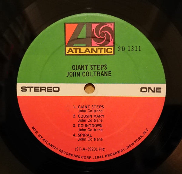 John Coltrane - Giant Steps (Vinyl, LP, Album, Reissue, Stereo) Very Good (VG) / Very Good (VG)