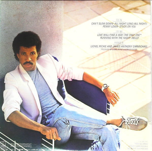 Lionel Richie - Can't Slow Down (Vinyl, LP, Album, Stereo)